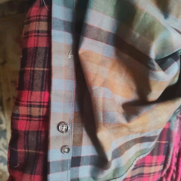 Viyella Shirt Men XL Cotton Wool Blend Plaid Check Shirt Made in Canada - Picture 11 of 11